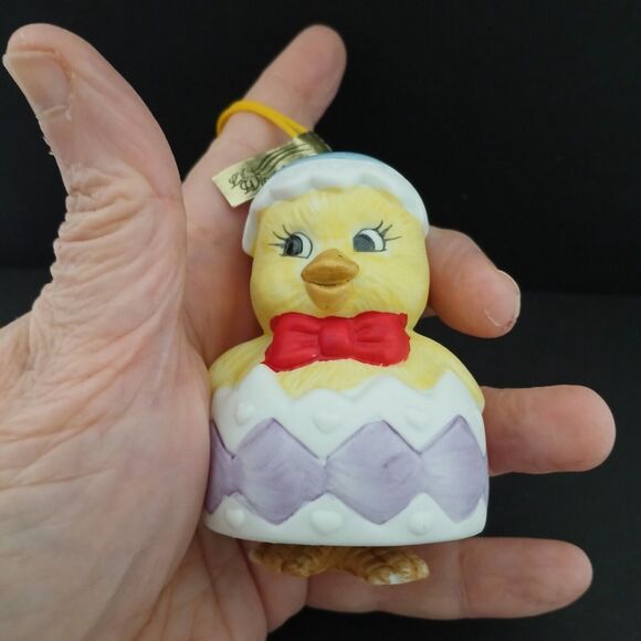 Jasco Lil Ceramic Wind Chimers Chick Bell Ornament Easter Holiday Decoration - Picture 2 of 12
